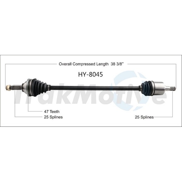 Surtrack Axle Cv Axle Shaft, Hy-8045 HY-8045 - main